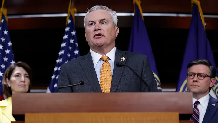 House Oversight and Accountability Committee Chair James Comer is releasing thousands of files related to Jeffrey Epstein's case. (Chip Somodevilla/Getty Images)