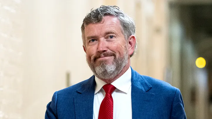 Rep. Thomas Massie, R-Ky., arrives for the House Republican Conference caucus meeting in the Capitol on Wednesday, June 4, 2025. (Bill Clark/CQ-Roll Call, Inc via Getty Images)