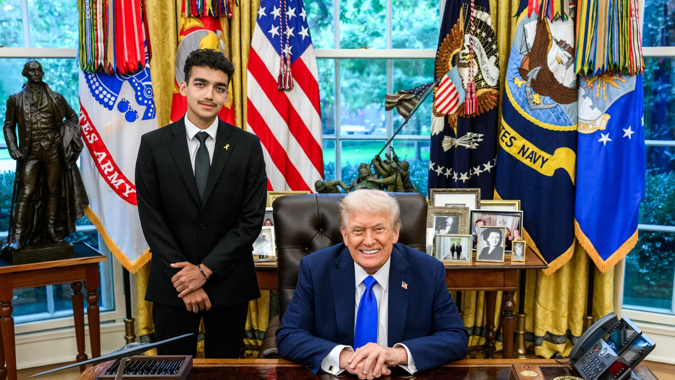 Two Years After the October 7 Massacre, President Trump Welcomes Hamas Hostage Edan Alexander to the White House