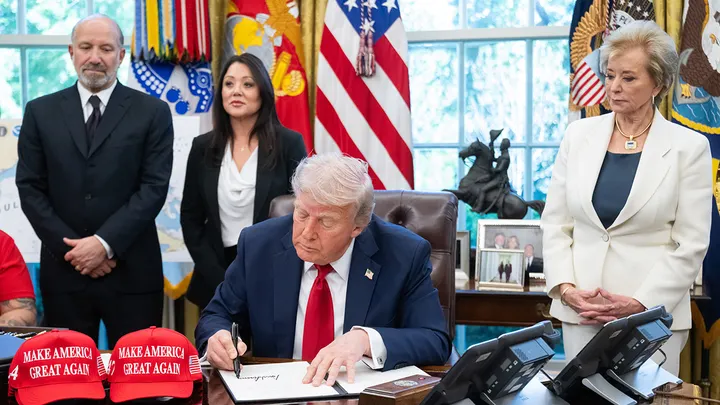 The Trump administration agreed to a court-supervised student loan forgiveness plan to prevent borrowers from facing steep tax penalties for 2025. (Saul Loeb/AFP via Getty Images / Getty Images)
