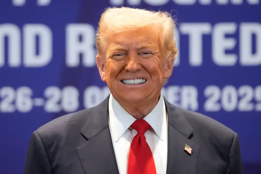 Trump said brokering peace had become similar to a hobby for him. AP