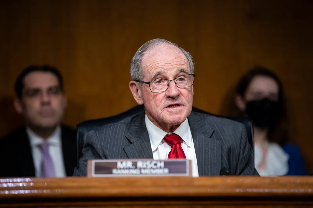 WASHINGTON, DC – APRIL 26: Ranking member of the Senate Foreign Relations Committee U.S. Sen. Jim Risch (R-ID) speaks during a Senate Foreign Relations Committee hearing on April 26, 2022 in Washington, DC. U.S. Secretary of State Antony Blinken and the defense secretary on Monday committed a total of $713 million in foreign military financing for Ukraine and 15 allied and partner countries. (Photo by Al Drago-Pool/Getty Images)