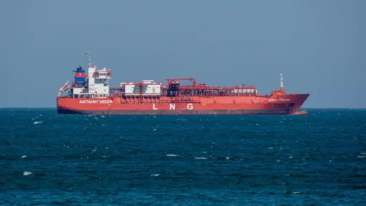 The U.S. led the world in LNG exports in 2023 and 2024, with the export volume projected to rise this year and next. (Stefan Sauer/picture alliance via Getty Images)