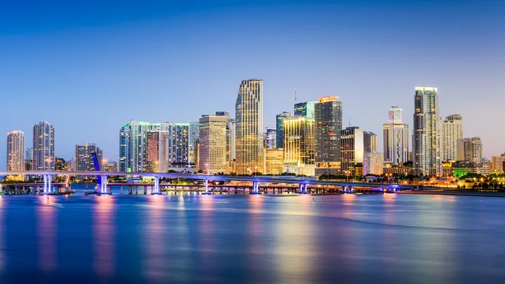 Miami, Florida, downtown skyline. (iStock)