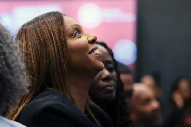 NEW YORK, NEW YORK – NOVEMBER 12: New York Attorney General Letitia James joins other politicians, including Mayor-elect Zohran Mamdani, for the ribbon-cutting ceremony at the National Urban League’s new headquarters in Harlem on November 12, 2025, in New York City. In a recent interview, Mamdani stated that he plans to call President Donald Trump before taking office in an effort to diffuse tensions between the two politicians. (Photo by Spencer Platt/Getty Images)