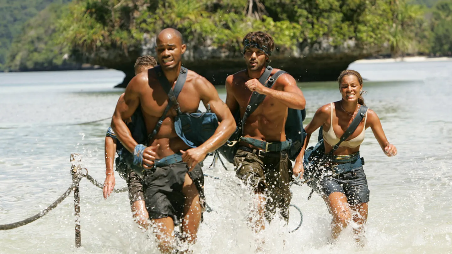 Castaways from the Ulong Tribe &mdash; James Willson, Ibreham Rahman, Bobby Jon Drinkard and Stephanie LaGrossa &mdash; during the third episode of Survivor: Palau on CBS.   (Monty Brinton/CBS Photo Archive via Getty Images)