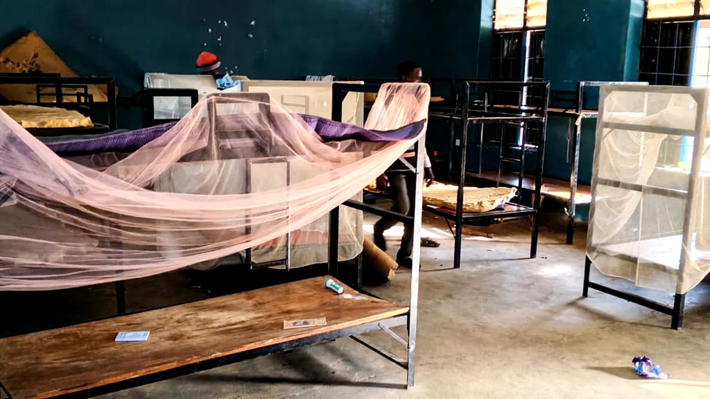 This photo released by the Christian Association of Nigeria shows the dormitories of St. Mary's Catholic Primary and Secondary School after gunmen abducted children and staff in Papiri community in Nigeria Nov. 21, 2025.  (Christian Association of Nigeria via AP)