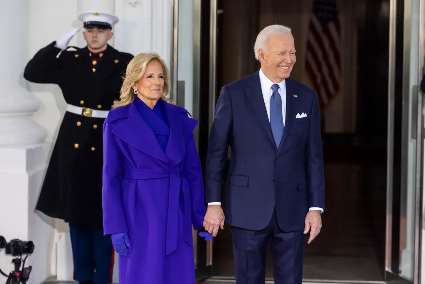 Jill and Joe Biden married in 1977 and have publicly said they met on a blind date two years prior. Jim LoScalzo – Pool via CNP