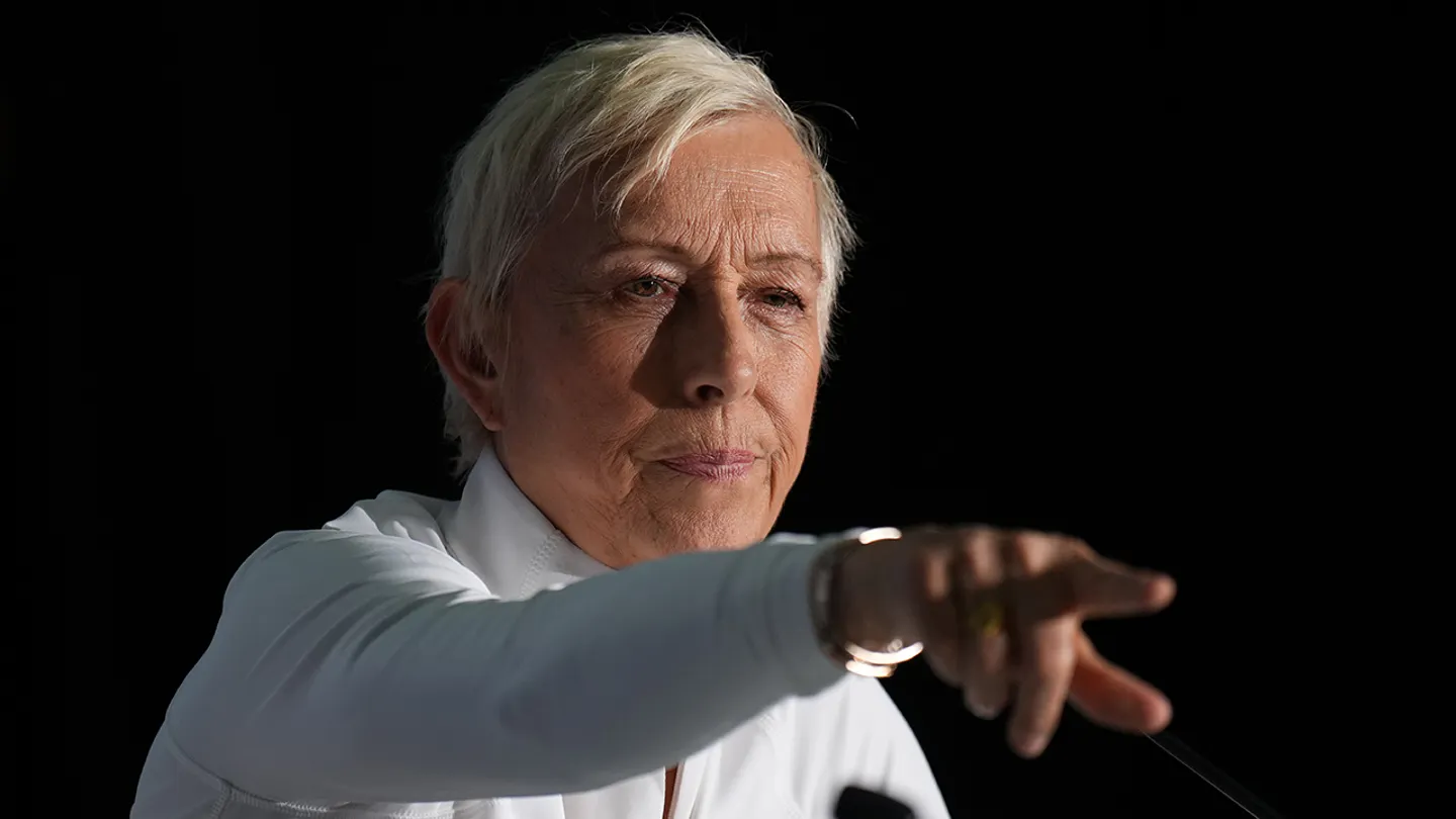 Tennis legend and female rights activist Martina Navratilova blasted The New York Times for a controversial description of biological women. (Angel Martinez/Getty Images for Laureus)