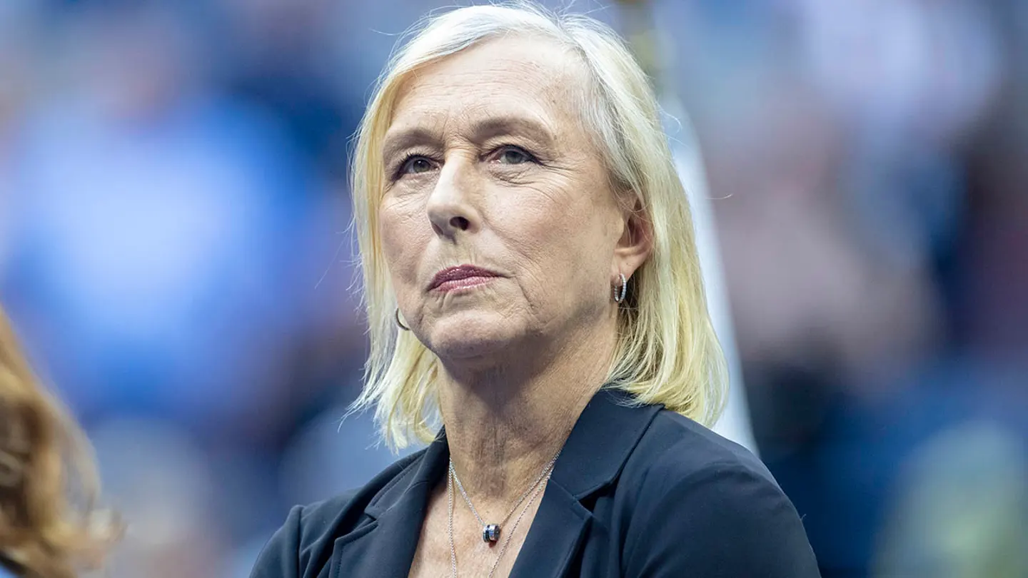 Martina Navratilova in September 2022 in Flushing, Queens, New York City. (Tim Clayton/Corbis via Getty Images)