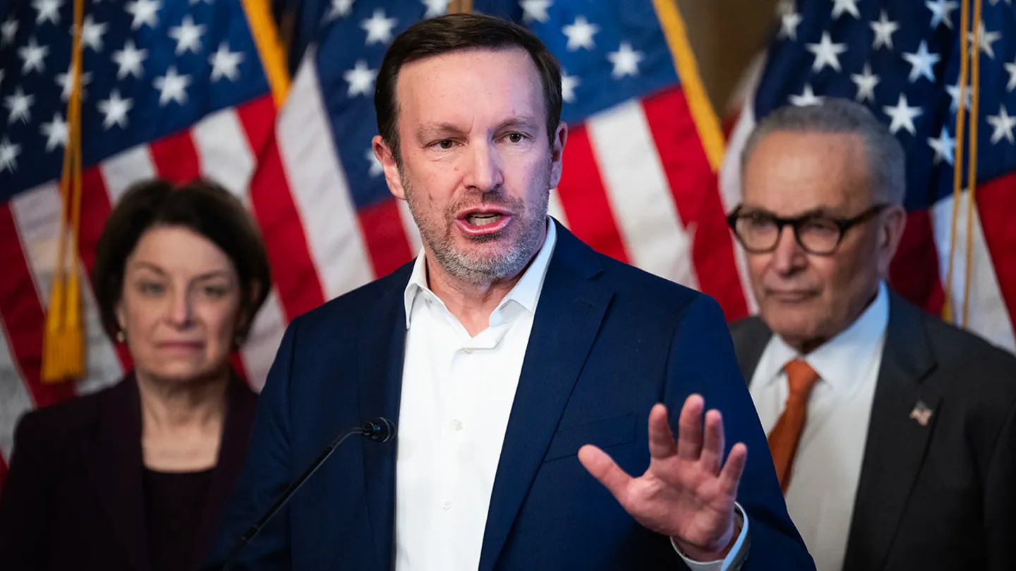 Sen. Chris Murphy, D-Conn., said he wants to see constraints built into the DHS bill that deal with Border Patrol. (Tom Williams/CQ-Roll Call, Inc. via Getty Images)