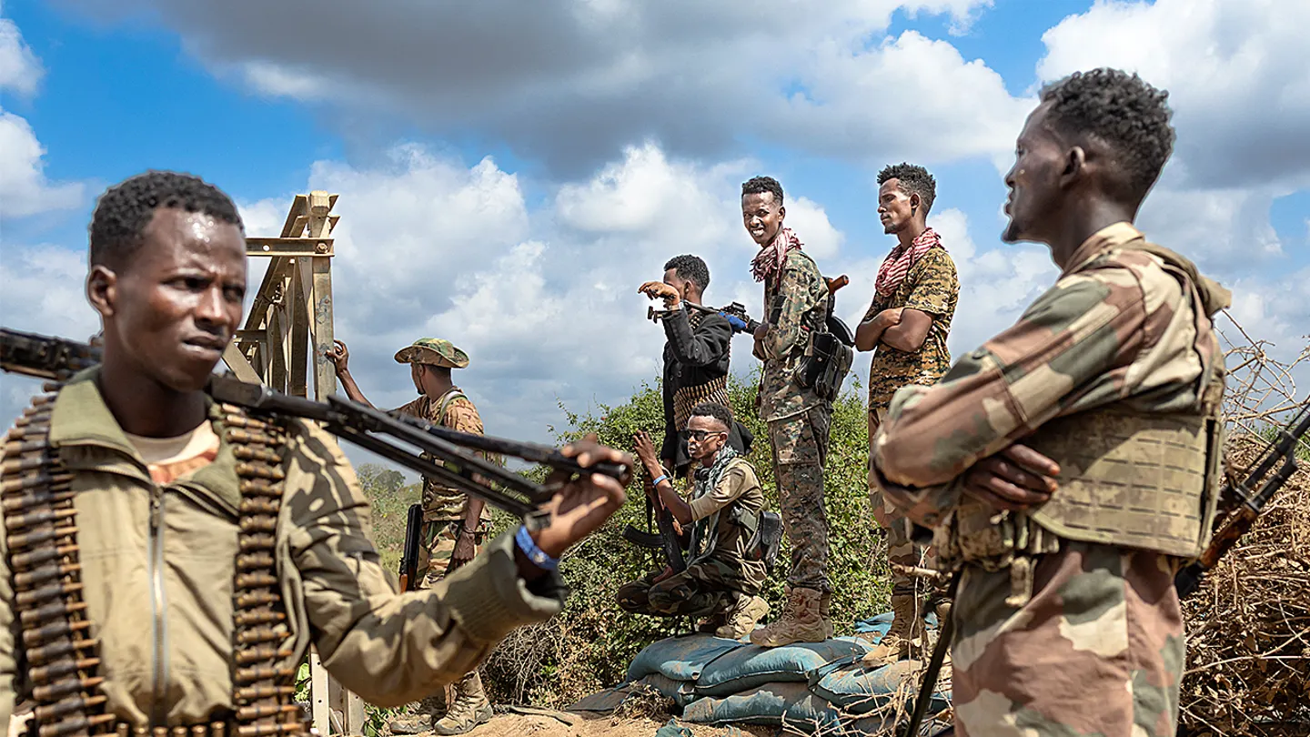 Somalia airstrikes escalate as U.S. forces partner with Somali authorities against al-Shabab. (TONY KARUMBA/AFP via Getty Images)