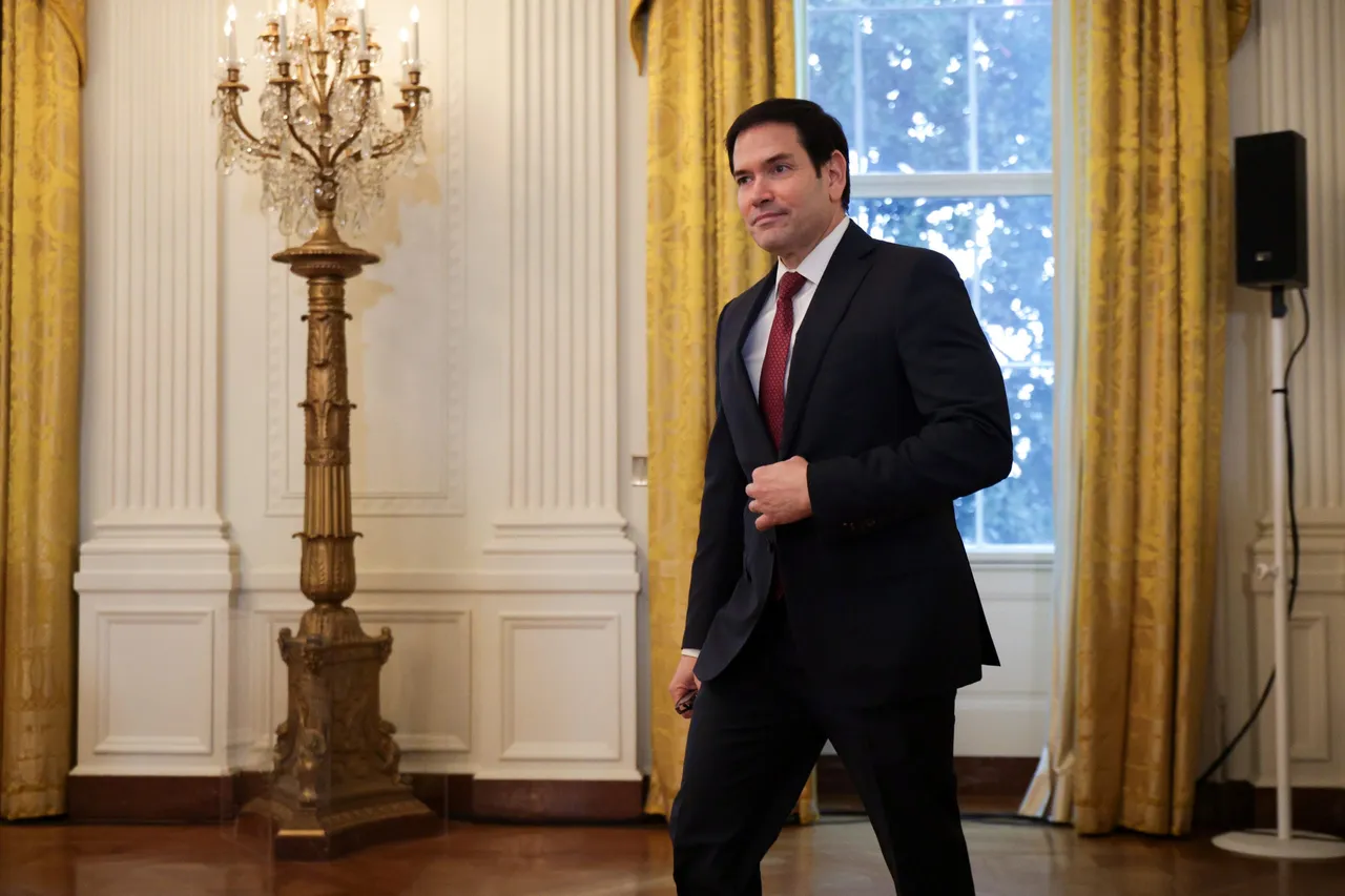 U.S. Secretary of State Marco Rubio arrives for a meeting with U.S. President Donald Trump and oil and gas executives in the East Room of the White House on January 9, 2026 in Washington, DC. (Photo by Alex Wong/Getty Images)