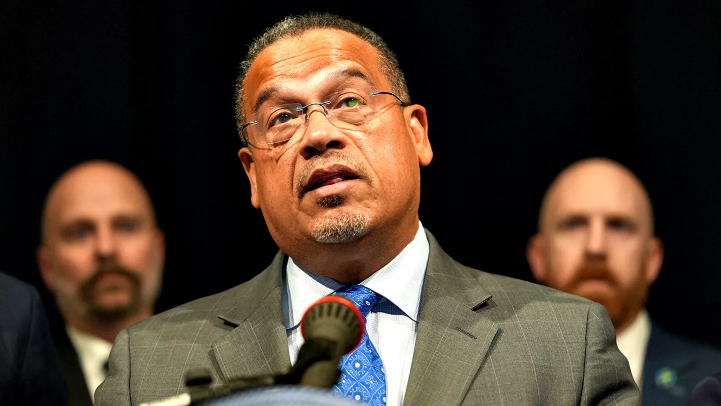 Minnesota Attorney General Keith Ellison argued the anti-ICE protesters did not violate the FACE Act as the DOJ mulls pressing charges. (Tim Evans/Reuters)