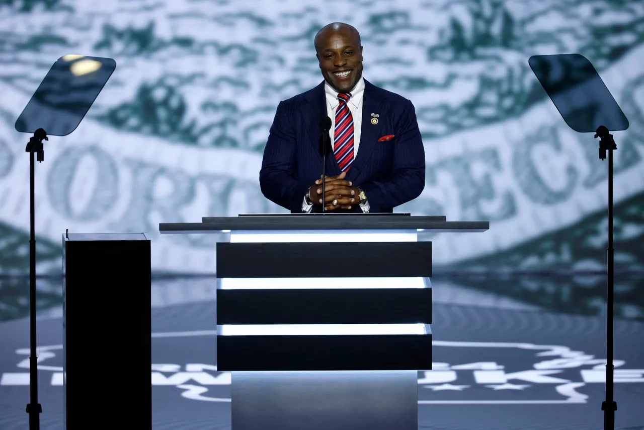 U.S. Rep Wesley Hunt (R-TX) speaks on stage on the first day of the Republican National Convention at the Fiserv Forum on July 15, 2024 in Milwaukee, Wisconsin. (Photo by Chip Somodevilla/Getty Images)