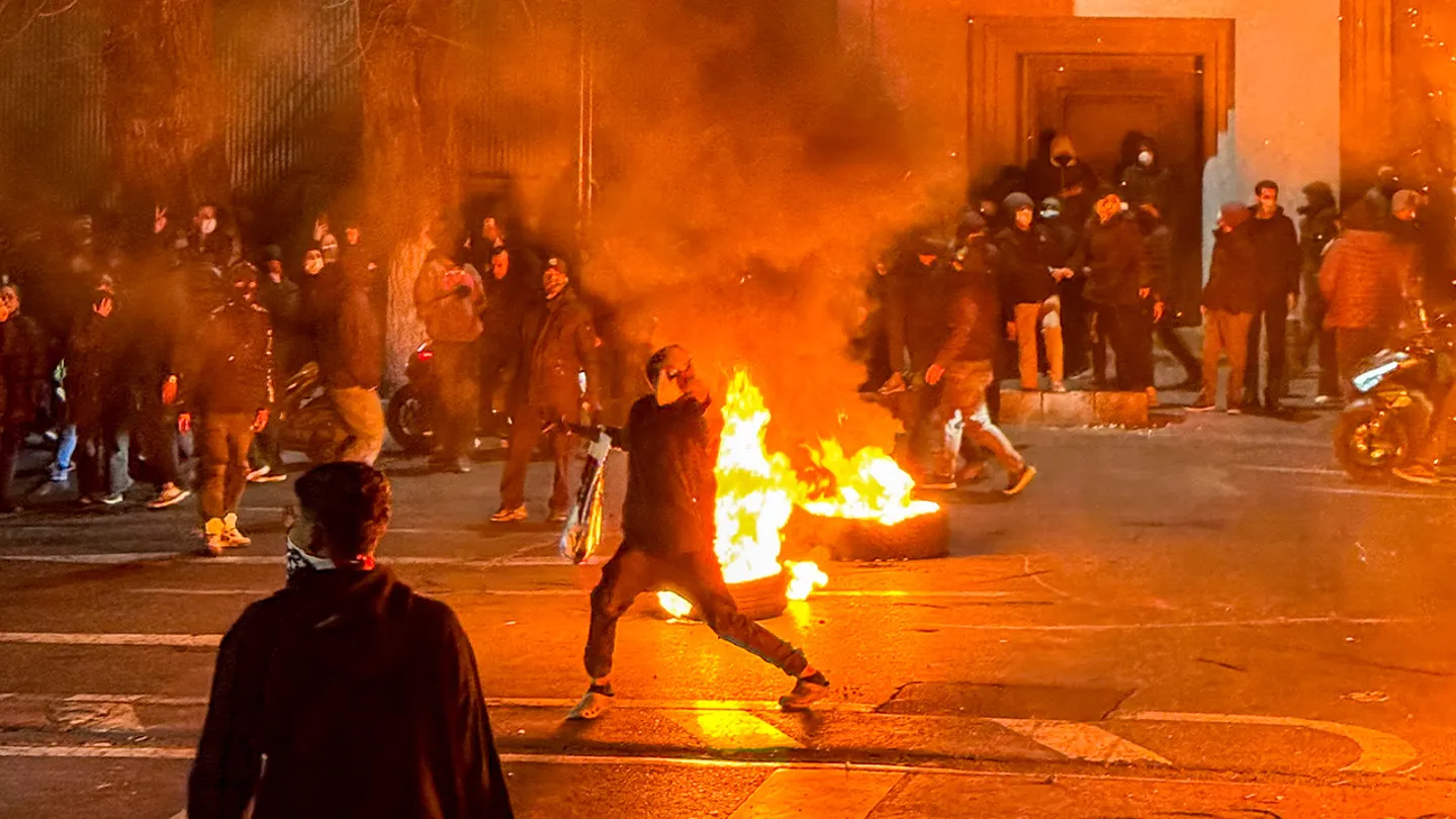 The confirmed death toll amid mass protests in Iran has reportedly reached 5,848, according to the Human Rights Activists News Agency (HRANA). (MAHSA / Middle East Images / AFP via Getty Images)