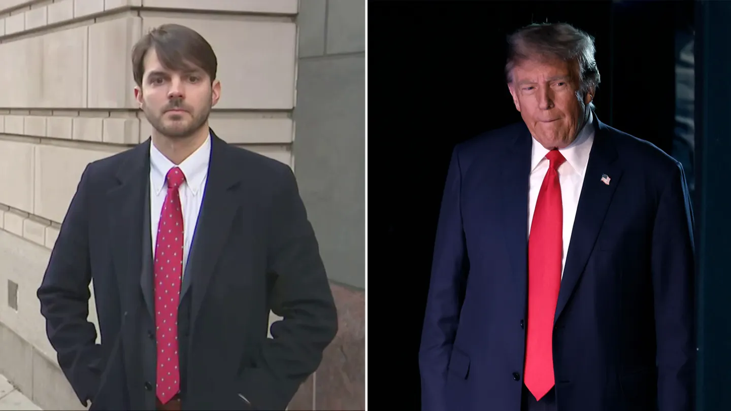 Former IRS contractor Charles Littlejohn is the contractor at the heart of the leak of Trump's tax returns and is serving a five-year prison sentence. (Fox News; Chip Somodevilla/Getty Images)