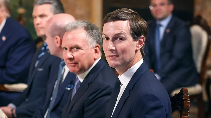 Steve Witkoff, U.S. special envoy to the Middle East, and Jared Kushner are scheduled to meet Iranian officials in Oman Friday. (Joe Raedle/Getty Images)