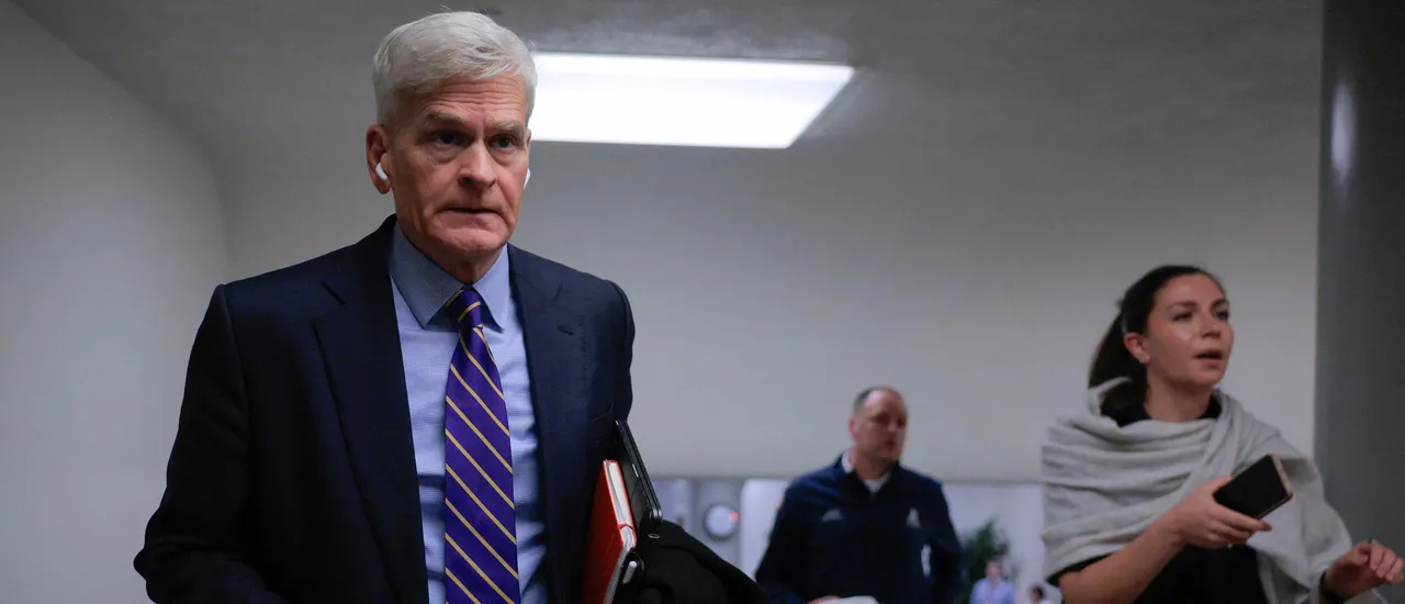 WASHINGTON, DC &ndash; JANUARY 29: Sen. Bill Cassidy (R-LA) heads for a federal government funding vote at the U.S. Capitol on January 29, 2026 in Washington, DC. (Photo by Chip Somodevilla/Getty Images)