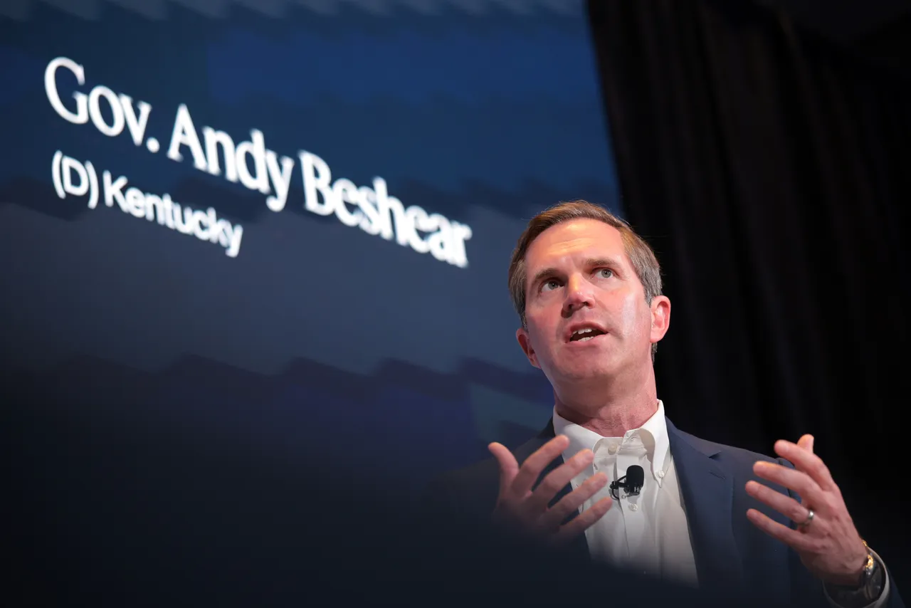 Kentucky Gov. Andy Beshear speaks during the Semafor World Economy Summit 2025 at Conrad Washington on April 23, 2025 in Washington, DC. (Photo by Kayla Bartkowski/Getty Images)