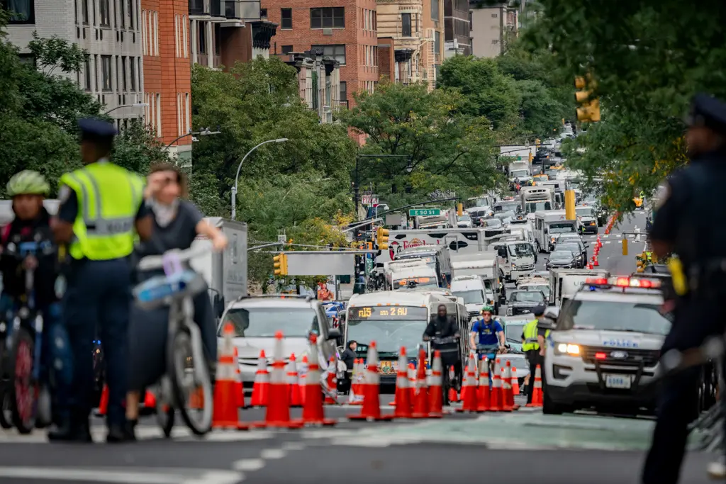 Manhattan traffic would ease up every September without the UN General Assembly. Bloomberg via Getty Image