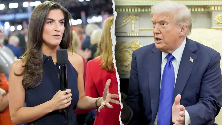 CNN's Kaitlan Collins and President Donald Trump (Andrew Harnik/Getty Images; Evelyn Hockstein/Reuters)