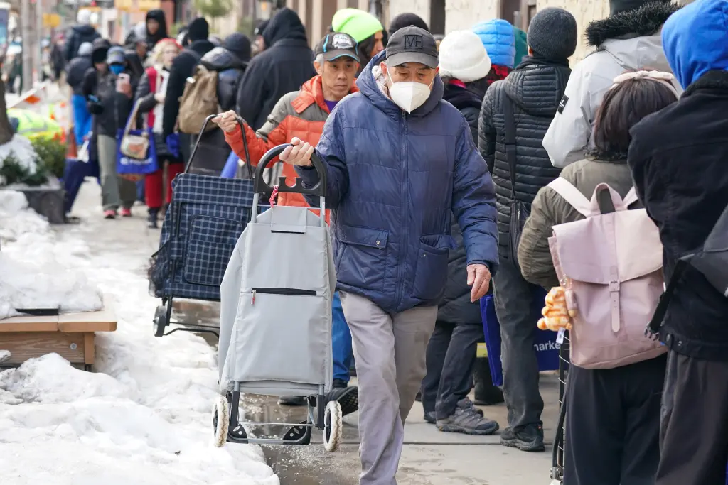 The shop drew more than 400 eager shoppers who lined up hours ahead of the 2 p.m. opening. Robert Miller for NY Post