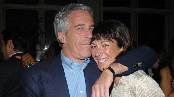 Jeffrey Epstein and Ghislaine Maxwell attend a performance by Rod Stewart at Cipriani Wall Street on March 15, 2005, in New York City. ( Joe Schildhorn/Patrick McMullan via Getty Images)