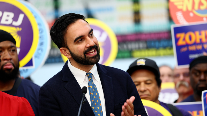 New York City Mayor Zohran Mamdani was elected in November 2025 and sworn in as the city's first socialist mayor Jan. 1, 2026.  (Michael M. Santiago/Getty Images)