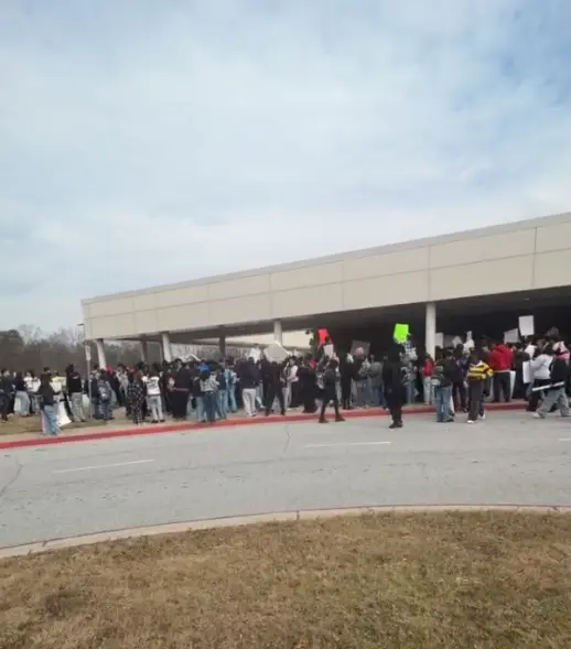The demonstration, which Prince William County Public Schools did not back, eventually spilled off school grounds and onto the streets. Facebook