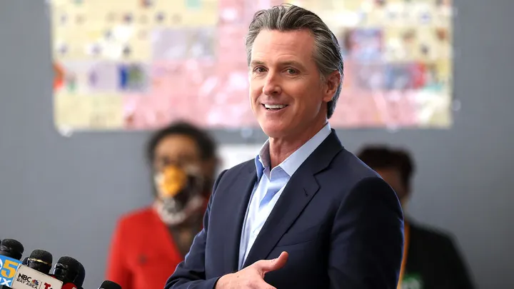 Newsom's communications director told a reporter "f--- off" when asked for records showing his dyslexia diagonsis. (Justin Sullivan/Getty Images)