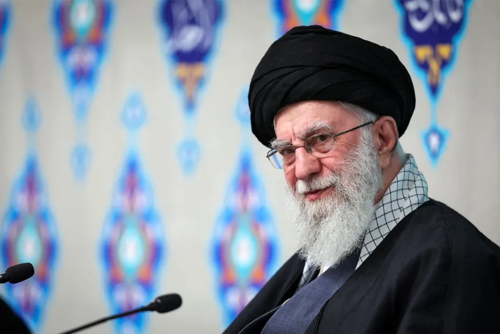 This handout picture provided by the office of Iran&rsquo;s Supreme Leader Ayatollah Ali Khamenei shows him during a religious gathering in Tehran on February 19, 2026. KHAMENEI.IR/AFP via Getty Images