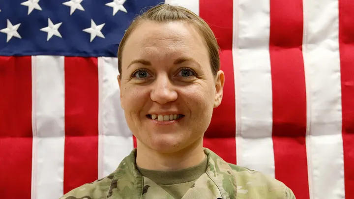 Sgt. 1st Class Nicole Amor and five other U.S. Army Reserve soldiers were killed in a drone attack in Kuwait March 1. (U.S. Army Reserve Command Press Desk)