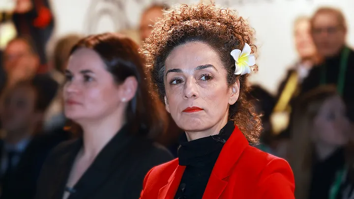 Iranian civil rights activist Masih Alinejad slammed Mamdani's denunciation of Operation Epic Fury against the Iranian regime, a sentiment Weiss appeared to endorse. (Johannes Simon/Getty Images)
