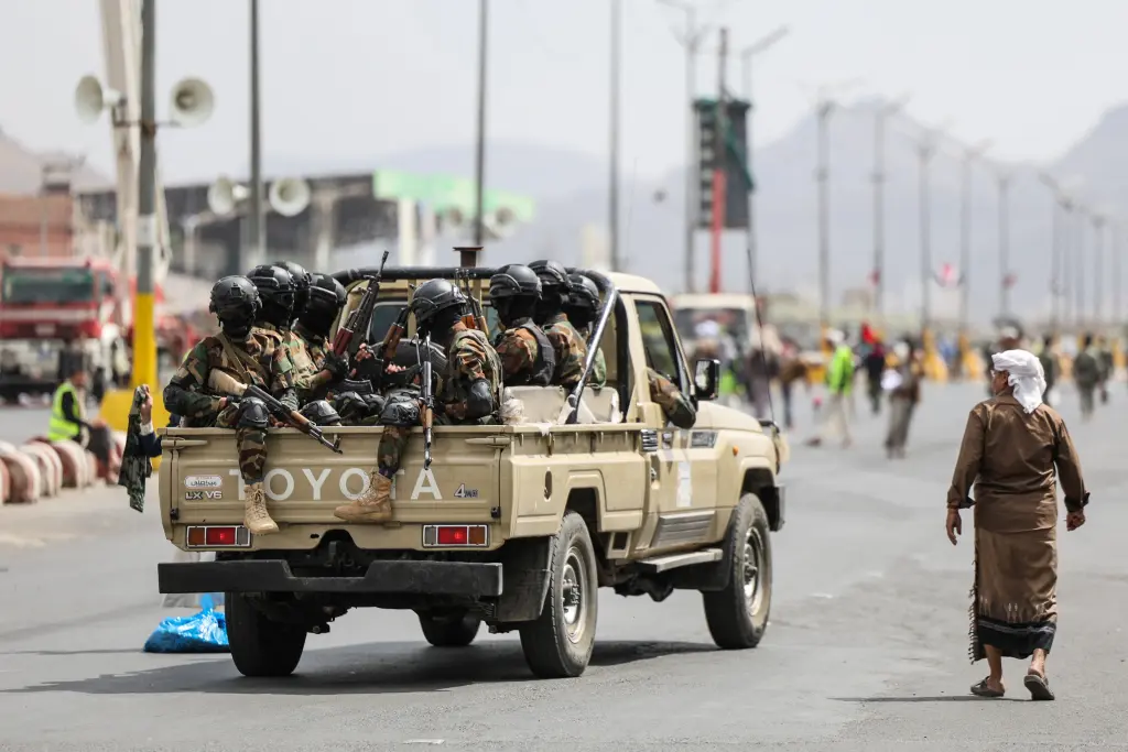 The Houthis regularly hold anti-US, Israel rallies in the capital of Yemen. REUTERS