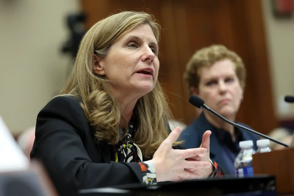 Liz Magill, who was forced to resign from the presidency at the University of Pennsylvania, has now been named dean and executive vice president of Georgetown University&rsquo;s Law School. Getty Images