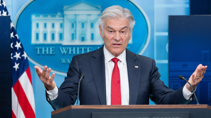 Dr. Mehmet Oz, administrator of the Centers for Medicare & Medicaid Services, discussed a number of healthcare topics during a news conference with reporters on Tuesday, June 2, 2026. (Aaron Schwartz/CNP/Bloomberg via Getty Images)