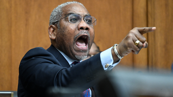 The exchange came during a House Foreign Affairs Committee hearing, when Rep. Gregory Meeks, D-N.Y., pressed Rubio about whether he warned Trump that military action against Iran could increase costs for Americans and whether the president's personal stock holdings created a potential conflict of interest. (Alex Wroblewski/AFP/Getty Images)