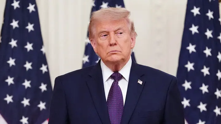 President Donald Trump suffered a significant rebuke in the House of Representatives on Wednesday after the chamber passed a war powers resolution seeking to halt the U.S. military campaign in Iran. (Aaron Schwartz/AFP via Getty Images)