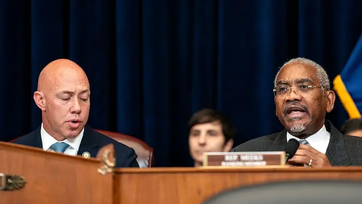 House Foreign Affairs Committee Chairman Brian Mast, R-Fla., sharply criticized the Democratic-sponsored war powers resolution offered by Rep. Gregory Meeks, D-N.Y., as a "BS vote." (Kent Nishimura/Getty Images)