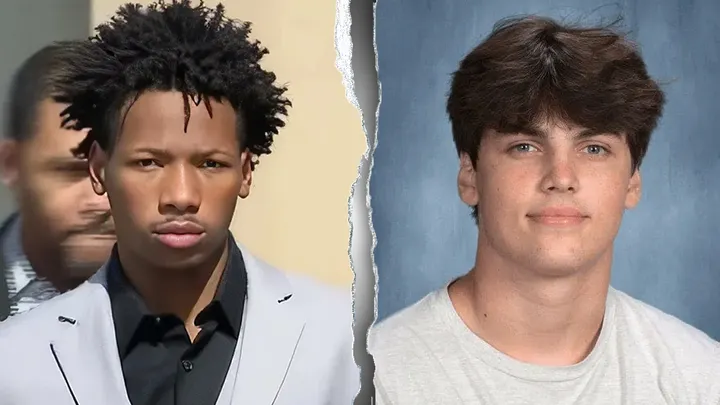 A split of Karmelo Anthony (left) and Austin Metcalf. Anthony is accused of stabbing Metcalf to death during an April 2, 2025 track meet in Frisco, Texas. (FOX4; Jeff Metcalf)