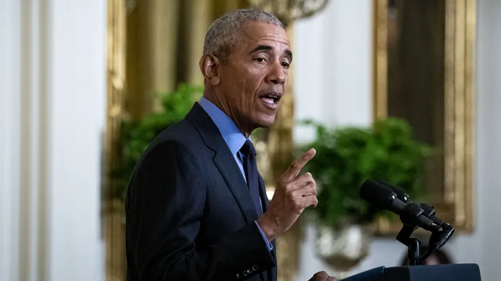 President Barack Obama speaks about the Affordable Care Act and lowering health care costs for families during an event in the East Room of the White House. (Al Drago/Bloomberg via Getty Images)