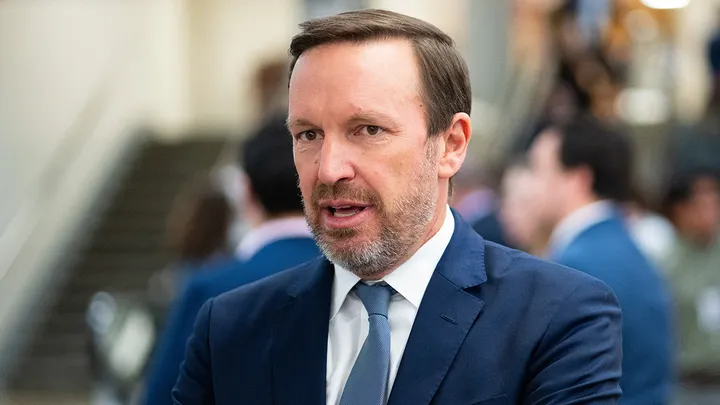 Sen. Chris Murphy, D-Conn., embraced Graham Platner's Senate bid amid mounting scandals over his treatment of women and controversial online posts. (Bill Clark/CQ-Roll Call, Inc. via Getty Images)