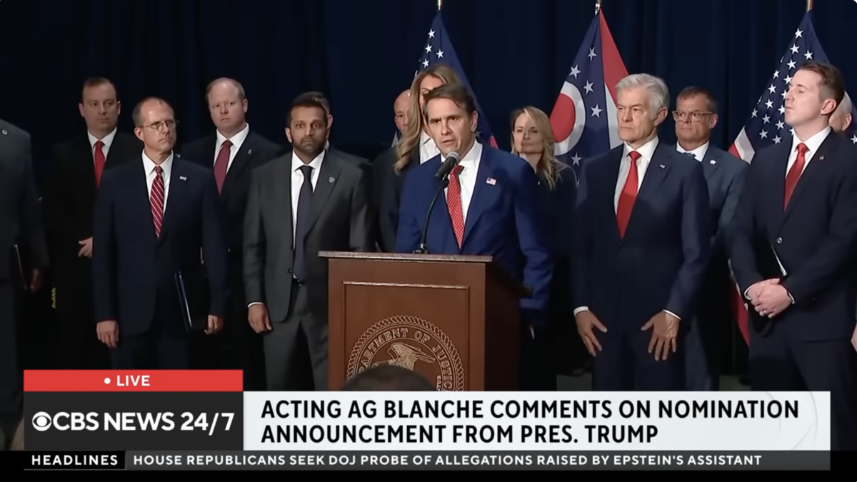 Former DOJ Leaders Rally Behind Todd Blanche, Call Him ‘The Right Man for the Right Time’