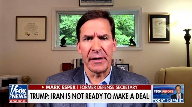 Fmr Def Sec Mark Esper: Trump "On Cusp" of Major Escalation Against Iran