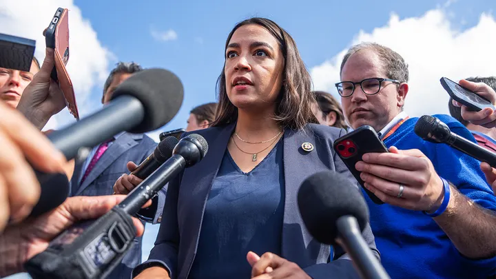 Rep. Alexandria Ocasio-Cortez, D-N.Y., previously supported efforts to "defund the police" in 2020. (Tom Williams/CQ-Roll Call, Inc via Getty Images)