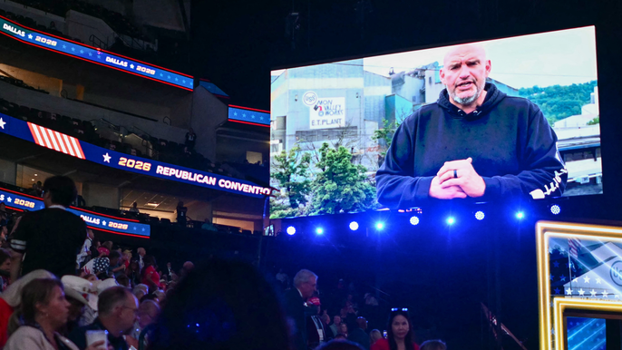 Sen. John Fetterman Delivers a Surprise Video Message at GOP Midterm Convention