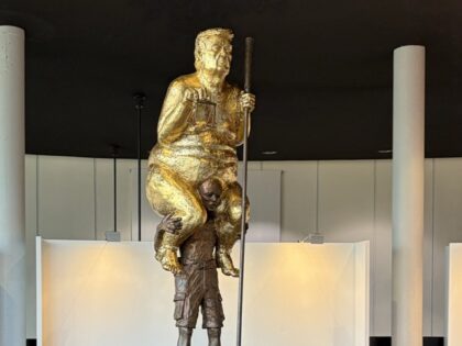 Parasitic European Elite Erects Grotesque Naked Trump Statue to Mask Their Own Total Betrayal and Capitulation to Beijing