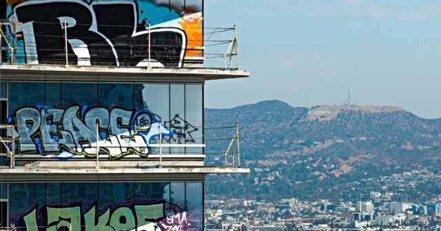 Los Angeles Mayor Karen Bass Under Fire as 'Graffiti Towers' Finally Cleaned Up, Years After Becoming Symbol of City's Decay