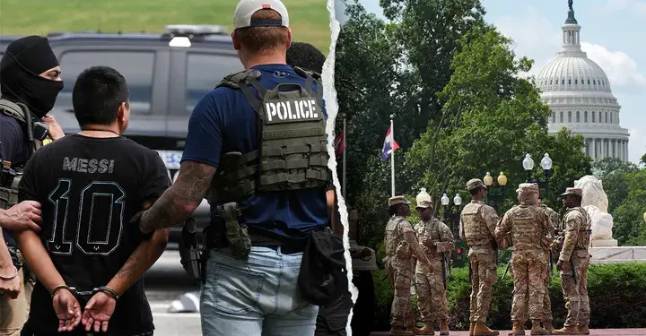 Hundreds arrested as Trump’s Washington, DC, crime crackdown hits full stride